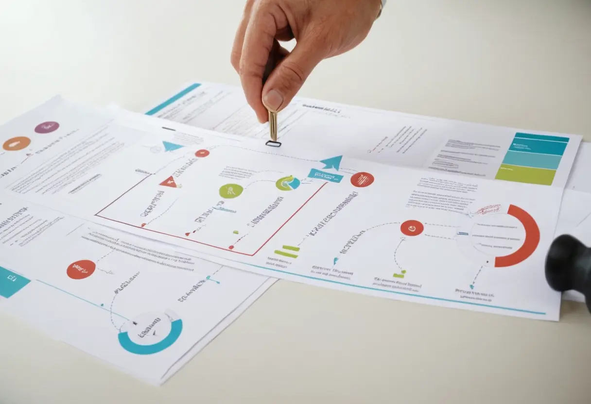 Five-step legal process timeline from consultation to case resolution for auto insurance claims